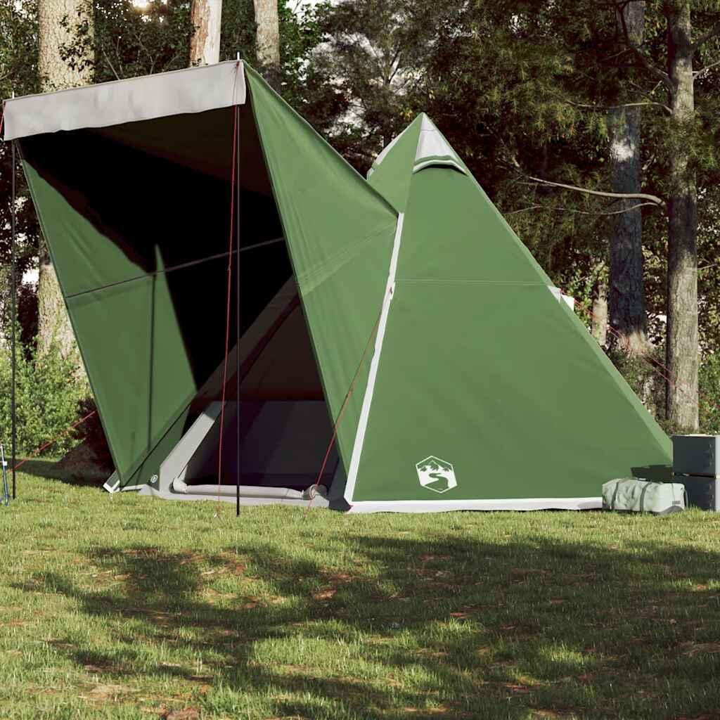 VIDAXL Vidaxl 6-Personen Wasserdichte Tipitent in Grün