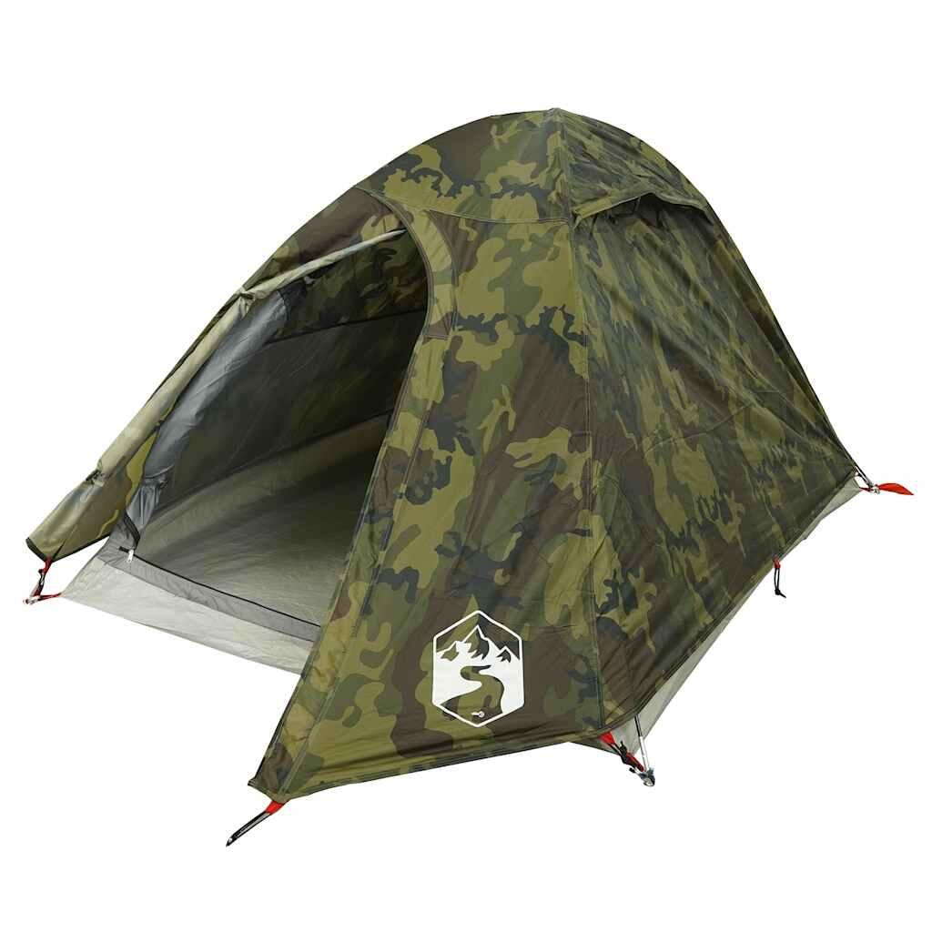 VidaXL Tenda a cupola impermeabile 2 persone mimetica 4/7