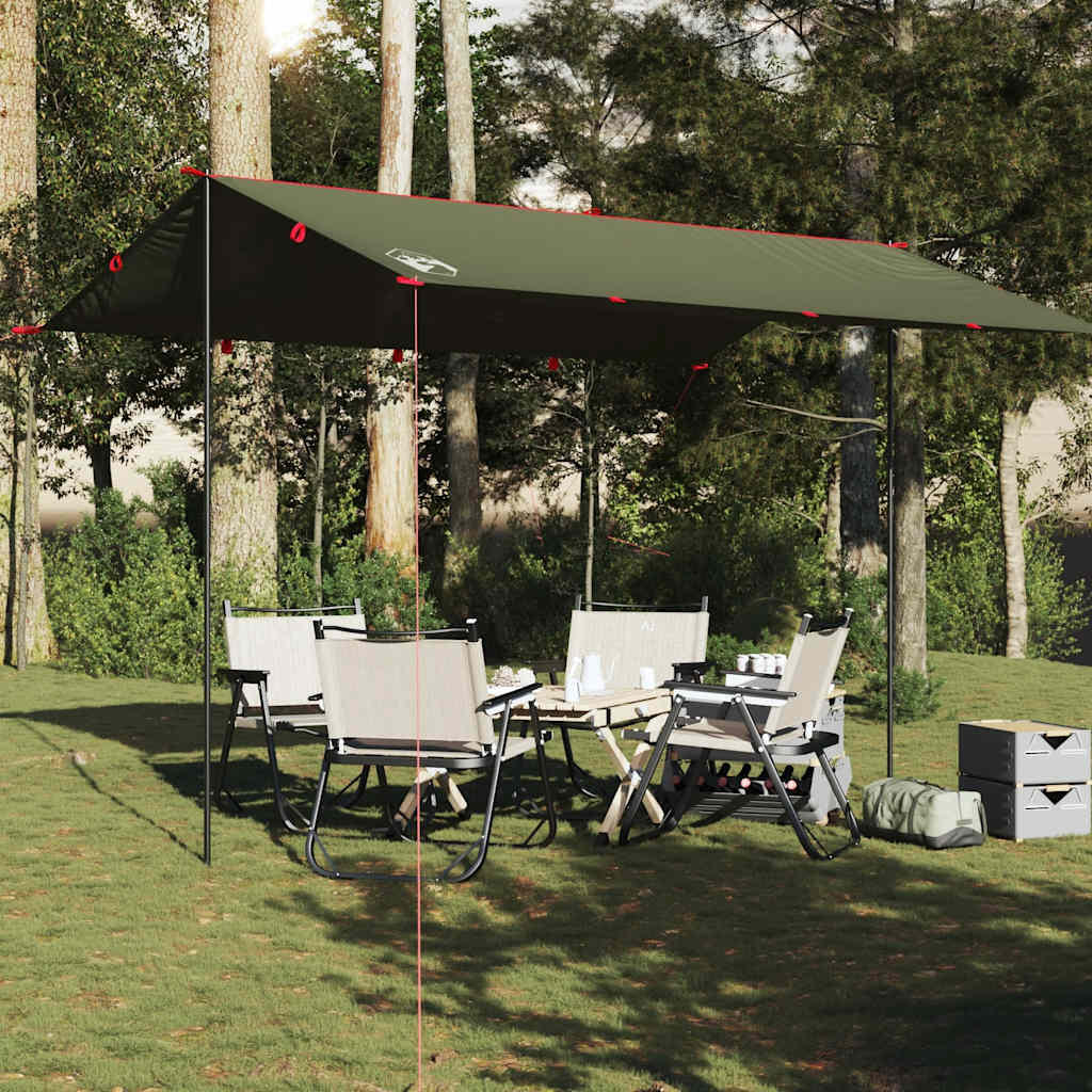 Telo da campeggio impermeabile VidaXL 406x306 cm verde oliva 3/7