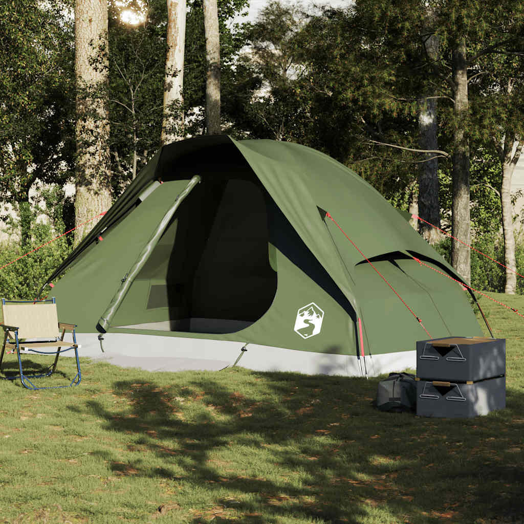 VidaXL Tenda a Cupola 6 Persone Verde Oliva 3/7