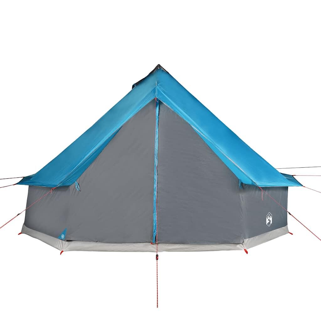 VidaXL Family Tipi Tent for 10 People Waterproof Blue 6/7