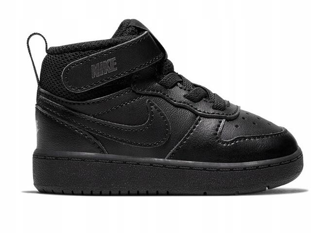 Buty na co dzień dziecięce NIKE COURT BOROUGH MID 2 na rzepy skóra
