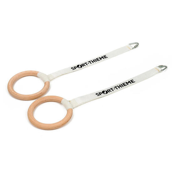 Turnringe-Set Pro Turnen Unisex Holz-Natur