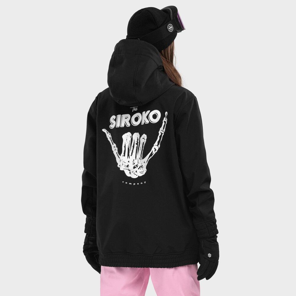 Giacca da snowboard da donna Sport invernali W3-W North Ice Nero 2/7