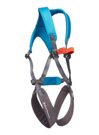 Harnais intégral enfant Black Diamond Momentum bleu/gris réglable (T.U.)