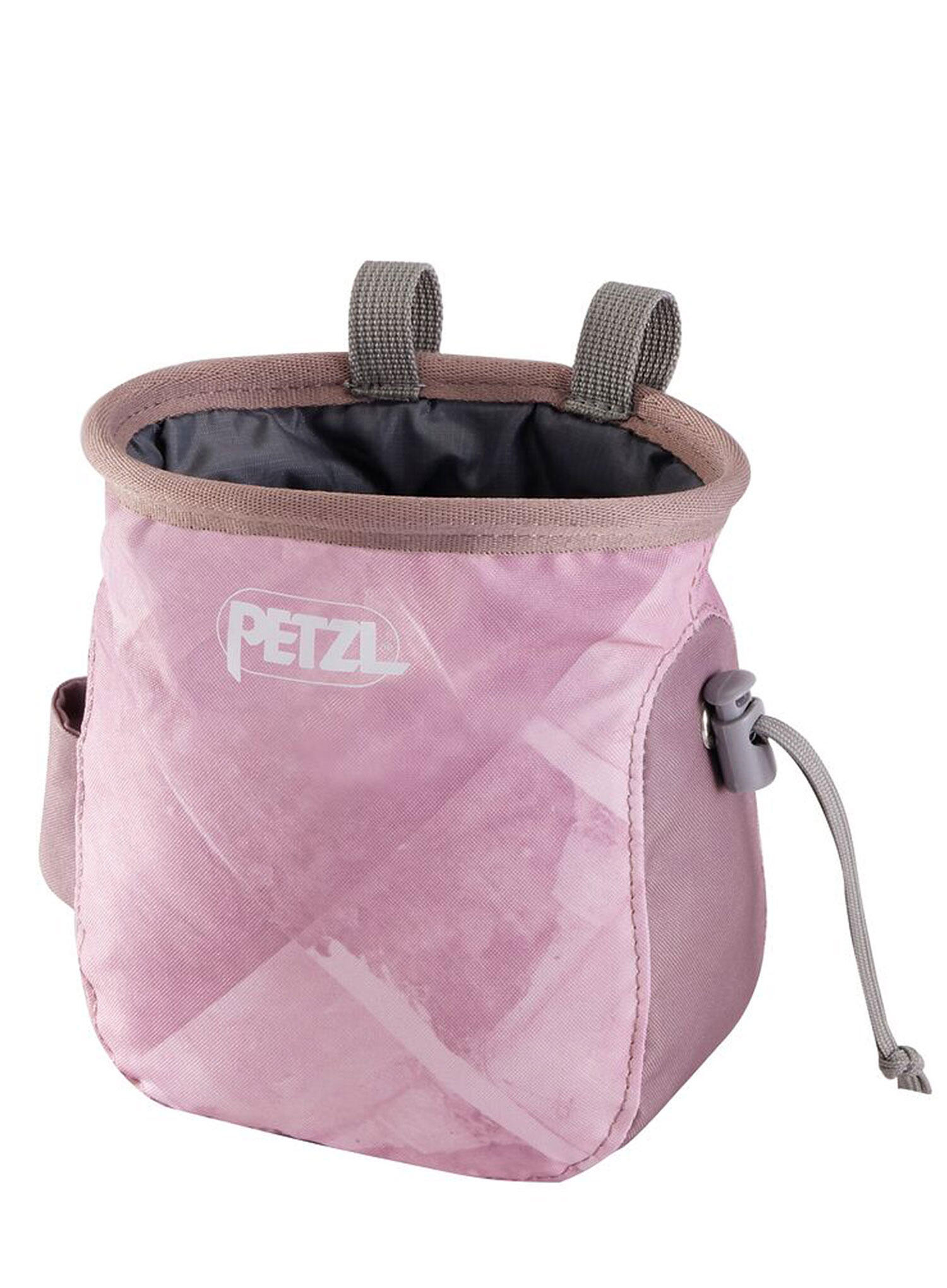 Sac magnésium Petzl Saka rose compact résistant cordon intérieur renforcé 2/2