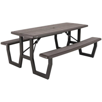 Lifetime picknicktafel opvouwbaar rough-cut