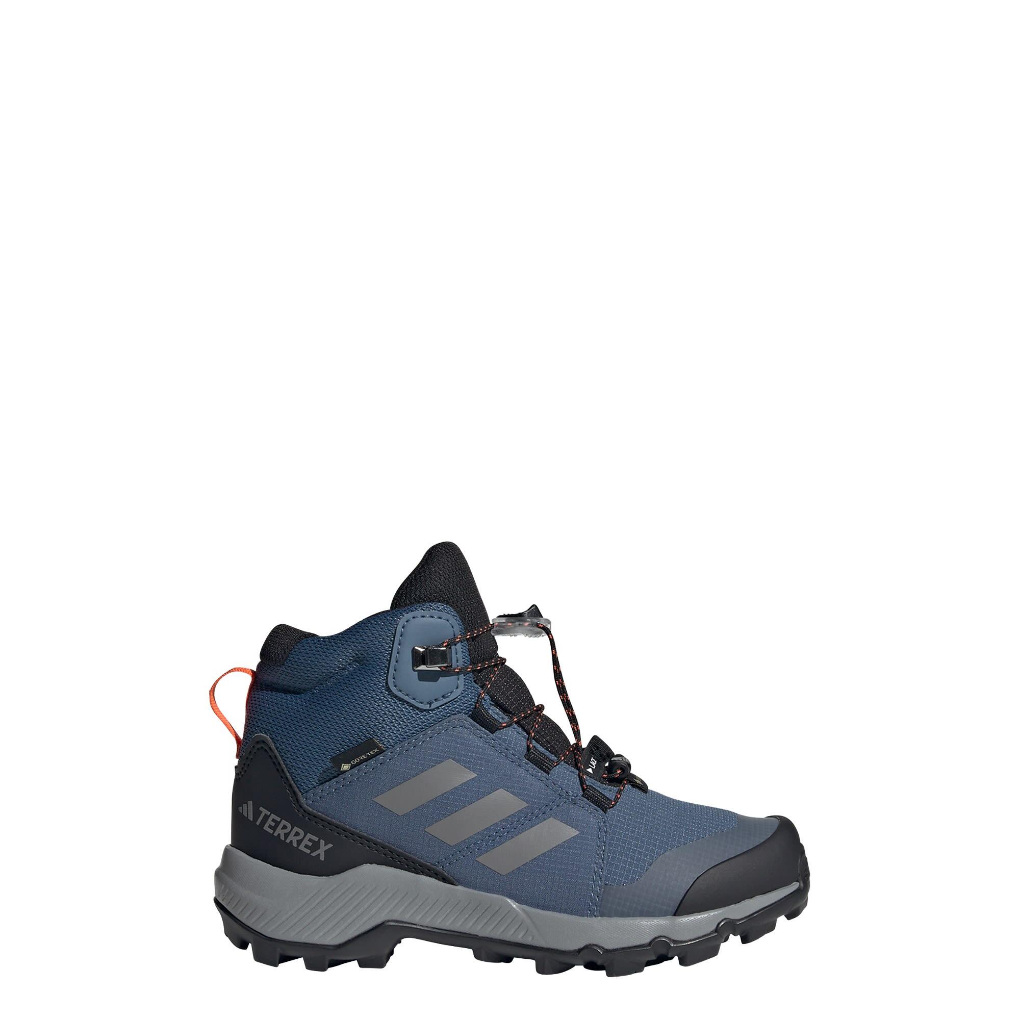 Adidas - Chaussure De Randonnée Terrex Mid Gore-tex - Baskets - Bleu|gris|orange - 34 - Decathlon