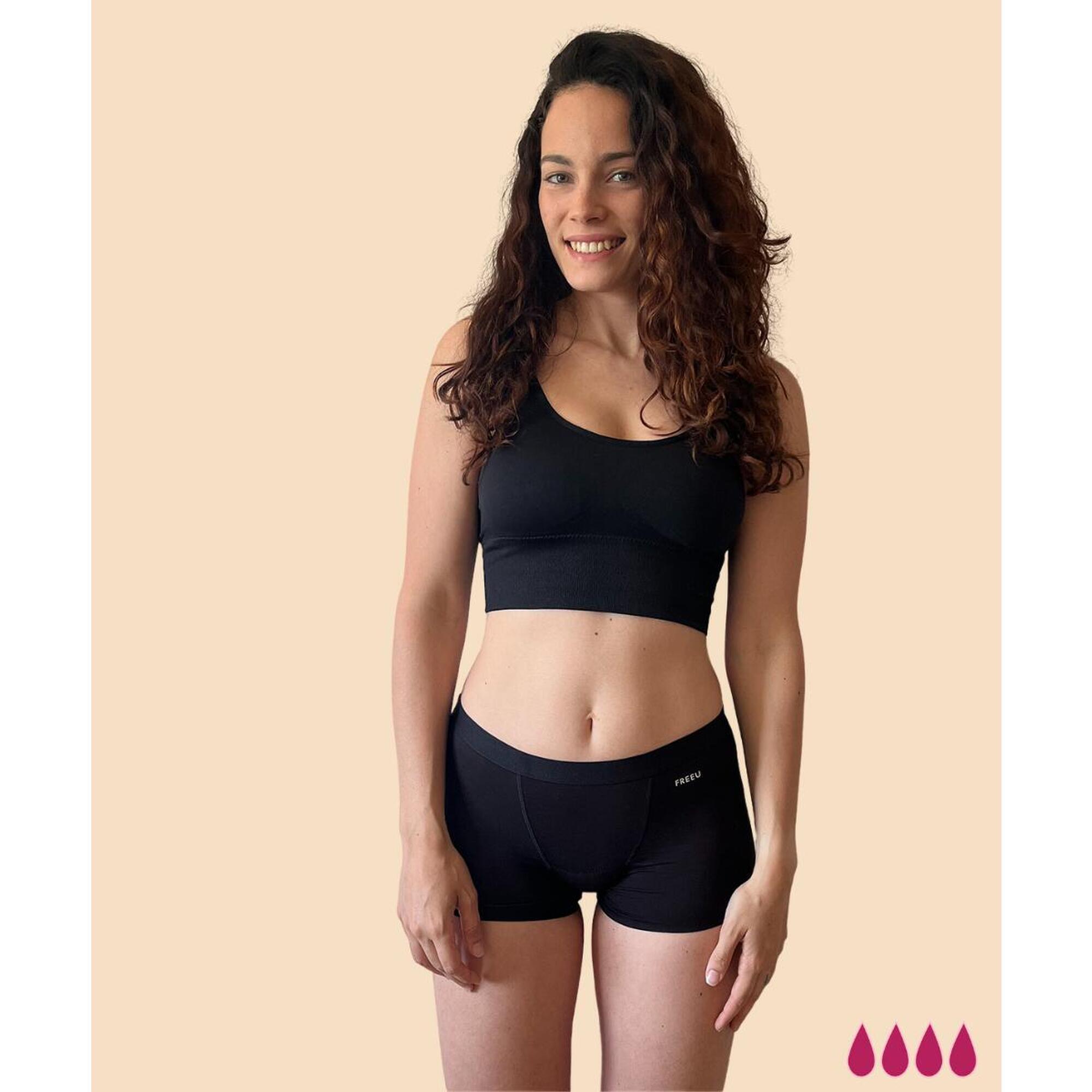 Anaissa - Menstrual Short, Amélie - Culotte - Noir - 36 Xs - Decathlon