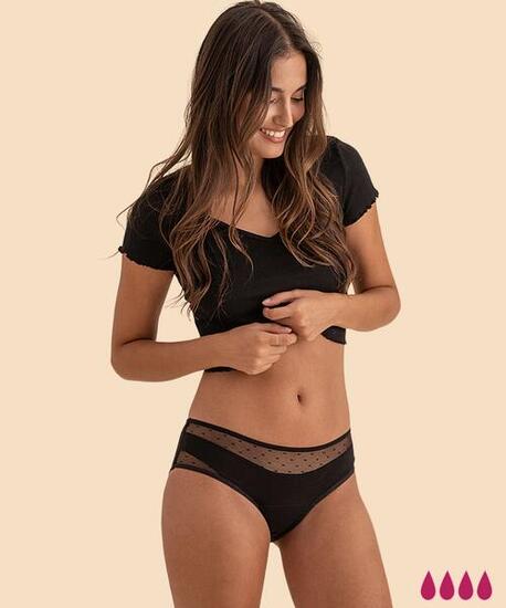 Culotte menstruelle flux abondant coton Alba