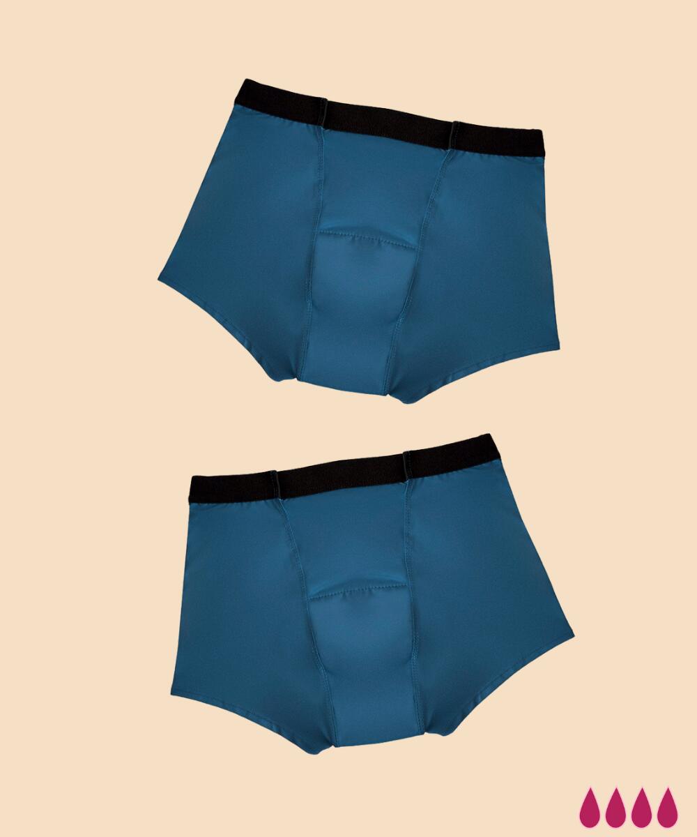 ANAISSA Pack-2 Menstruationsshorts mit großzügiger Absorption Marie