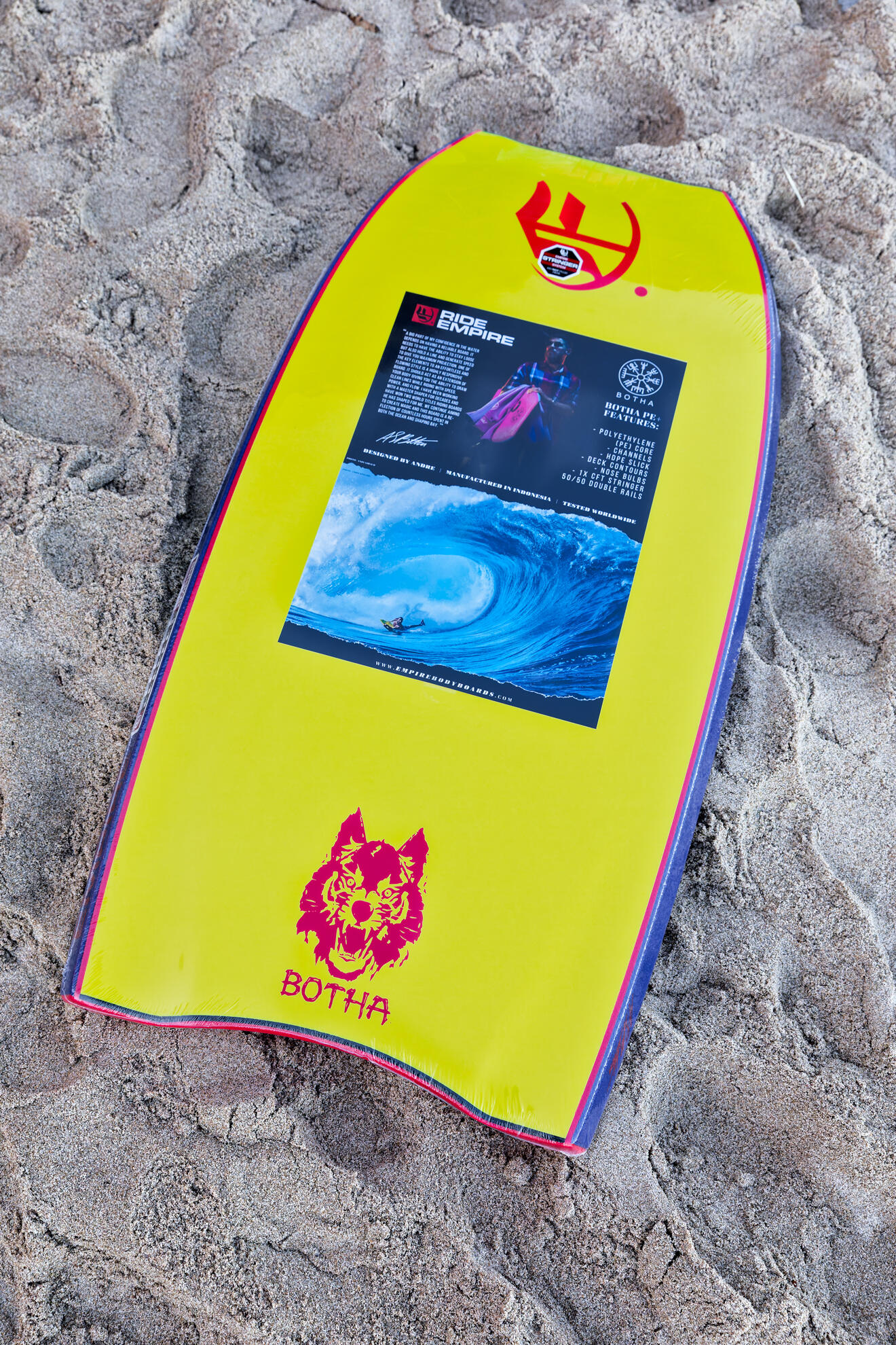 Bodyboard Empire Andre Botha PE Dunkelblau/Gelb 41 2/3