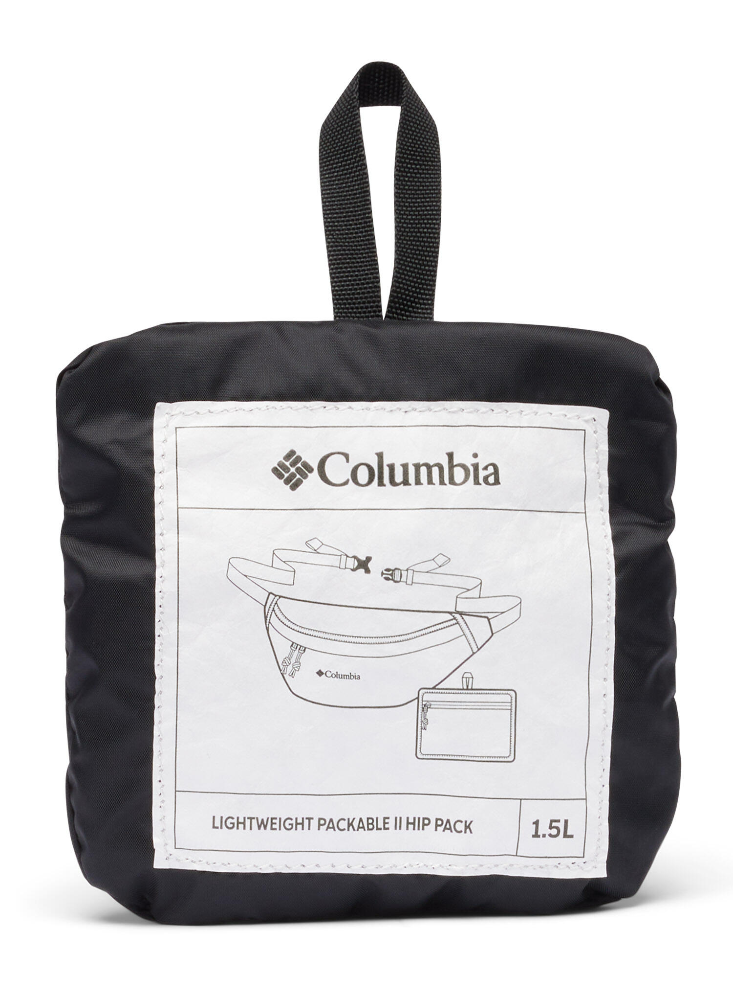 Поясная сумка Columbia Lightweight Packable Hip Pack, черная, 2 l, Чёрный / 2 l, Розовый / 2 l, Зелёный — фото 4