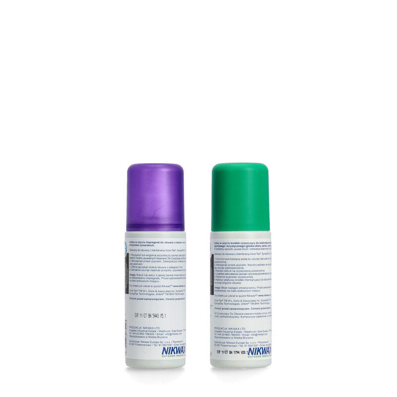 Zestaw do impregnacji i czyszczenia obuwia z nubuku i zamszu Nikwax 2 x 125 ml