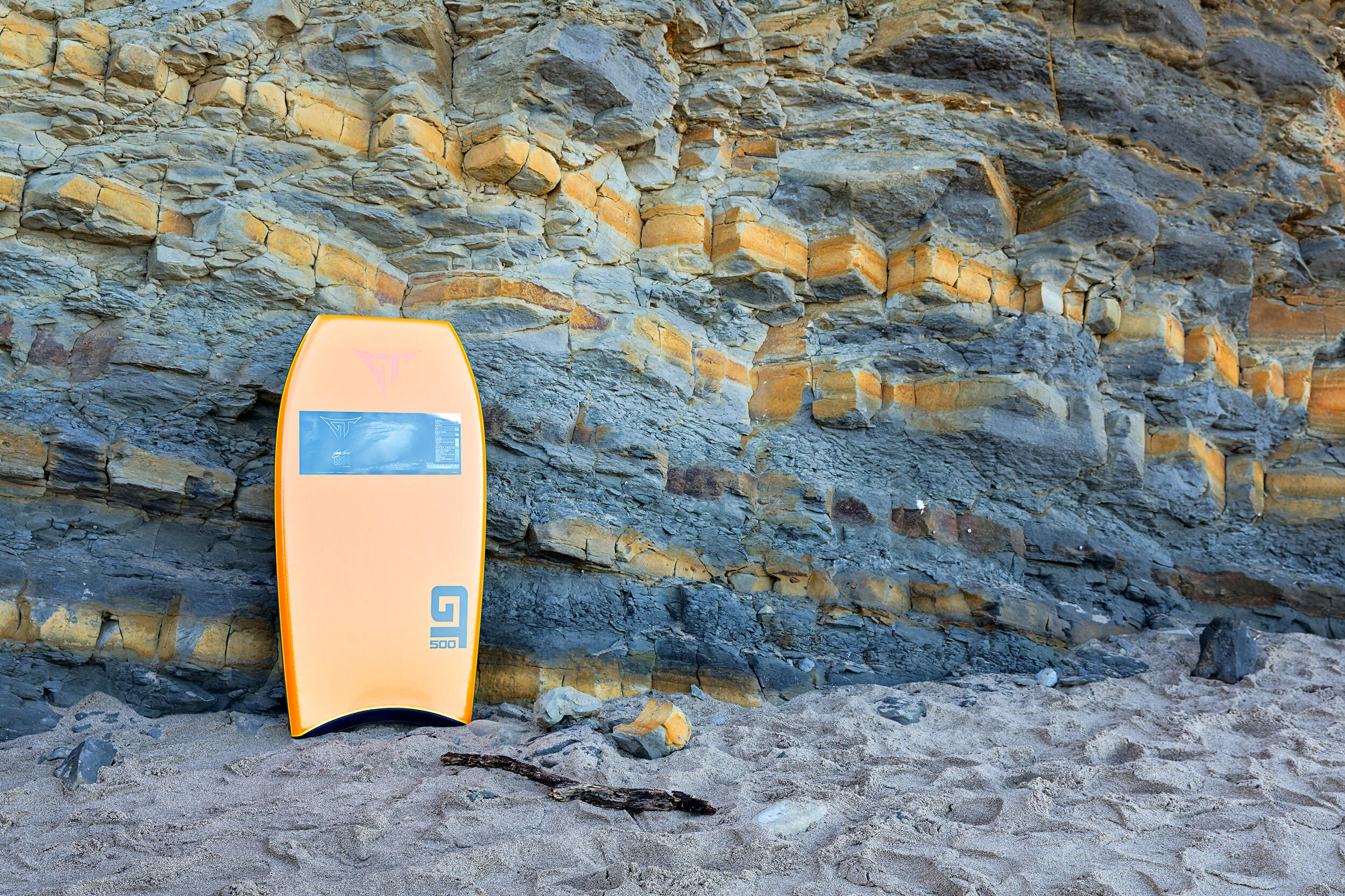 Tabla de bodyboard GT, 500, Naranja/Amarillo, 42" 2/3