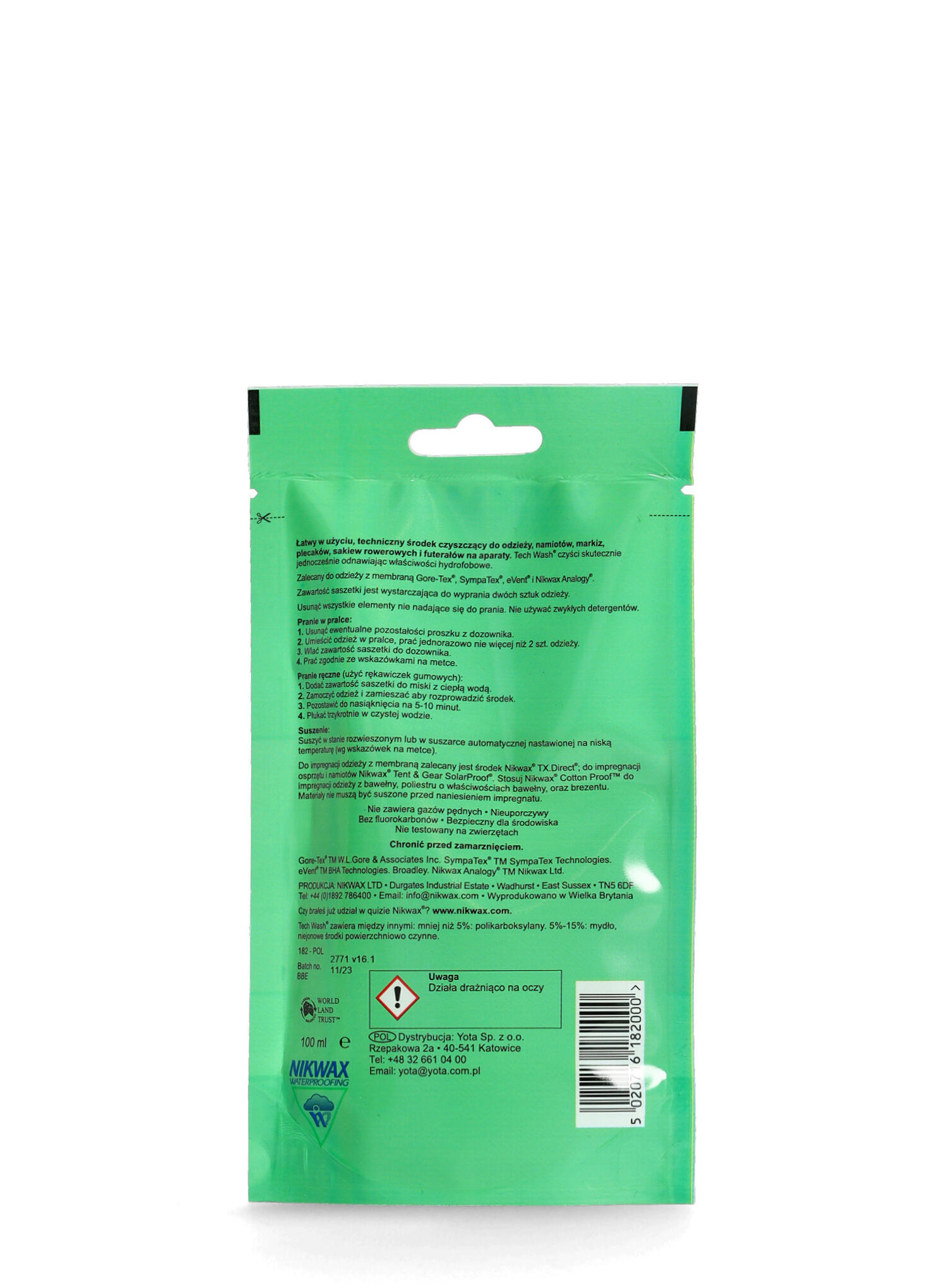 Prací prostředek Tech Wash - sáček 100 ml 2/2