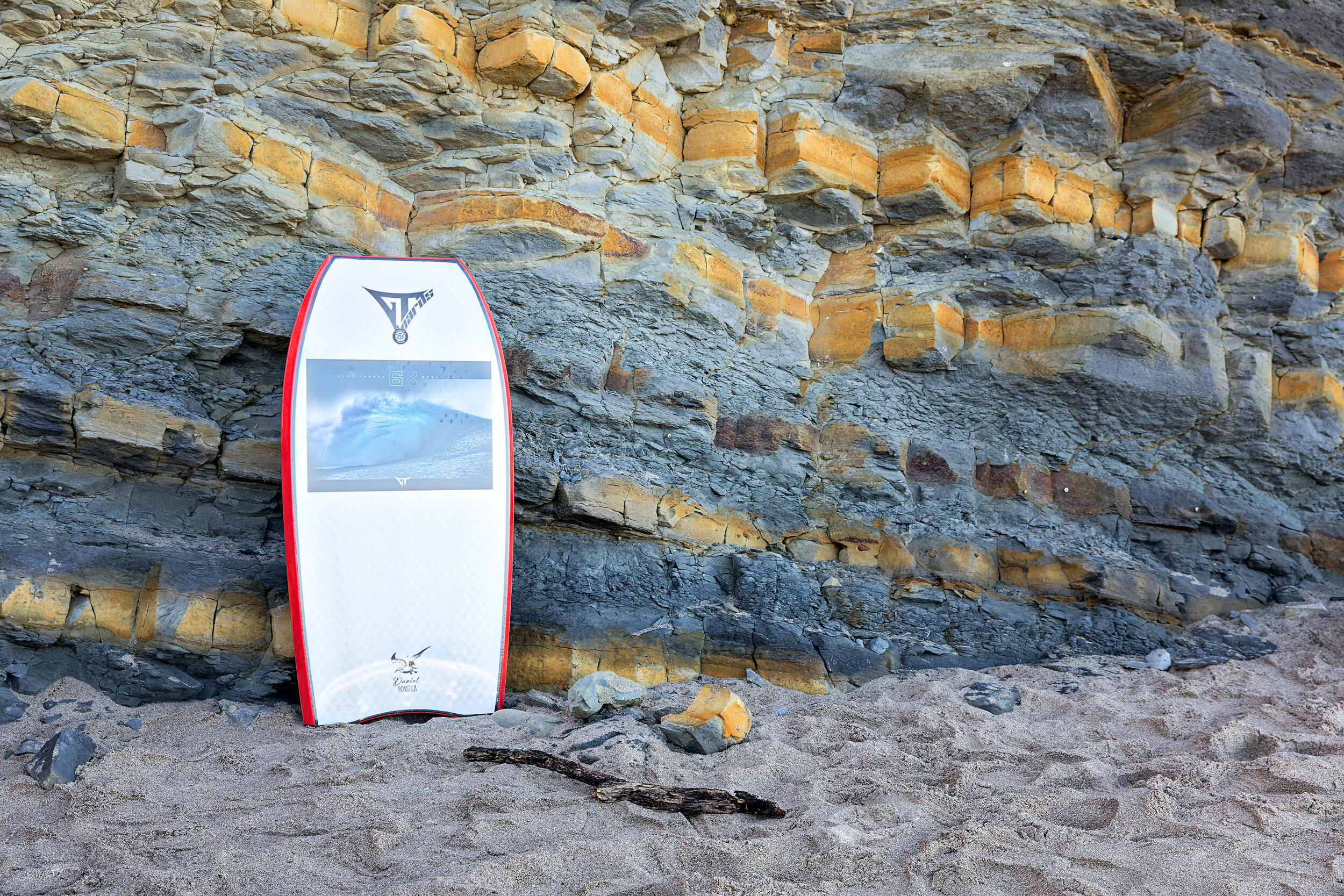 Tabla de bodyboard GT, Daniel Fonseca, Azul oscuro/Blanco 41" 3/4