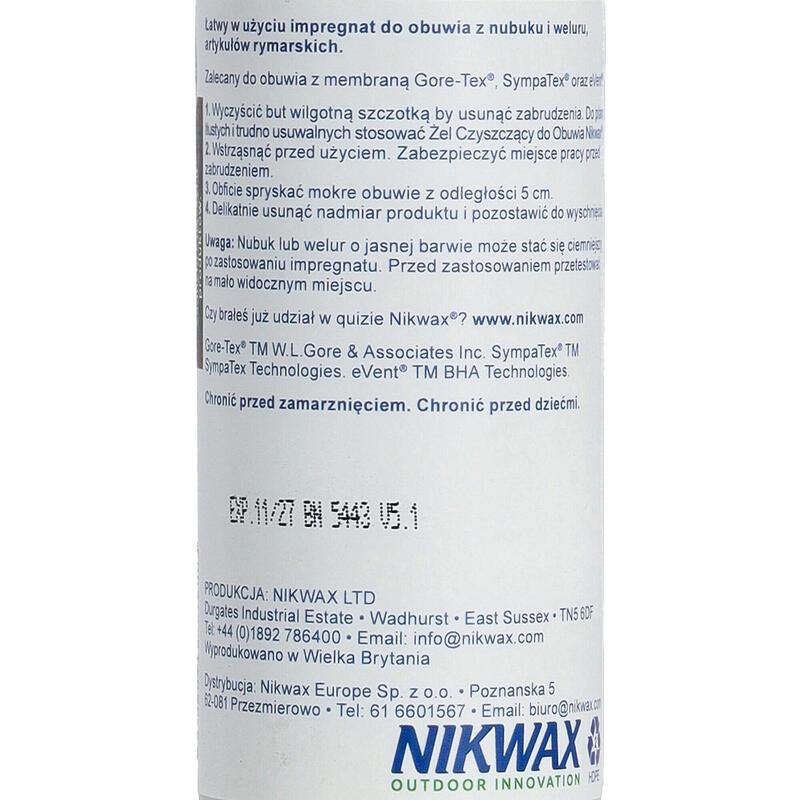 Imperméabilisant pour chaussures NUBUCK & SUEDE PROOF en spray