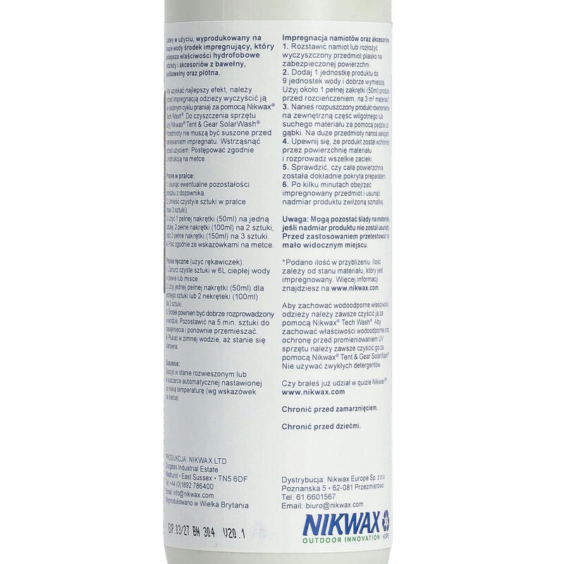 Imperméabilisant pour coton épais COTTON PROOF CONCENTRE 300ml