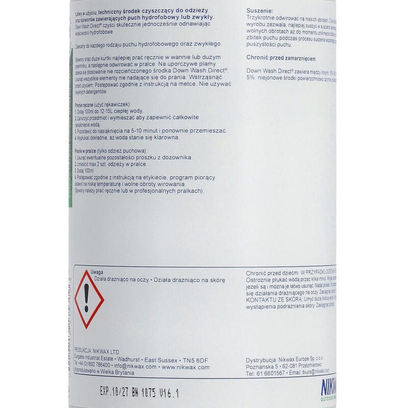 Lessive technique pour articles en duvets et/ ou plumes DOWN WASH DIRECT 1L