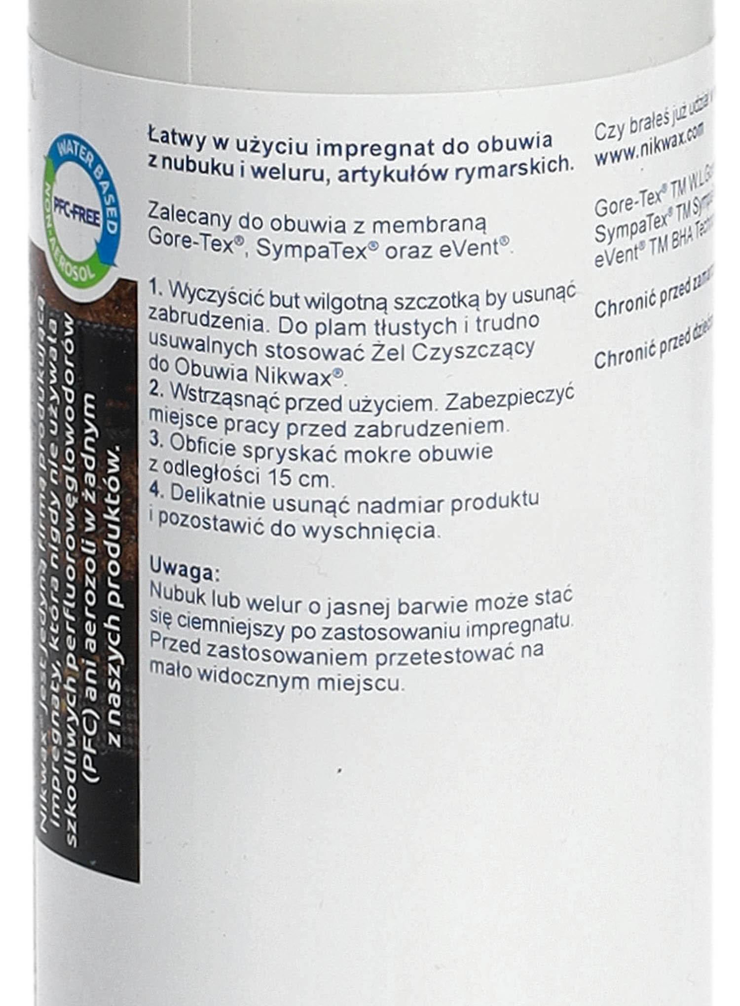 Impermeabilizzante Per Scarpe Nikwax Nabuk E Velluto Atomizzatore 300Ml 4/4