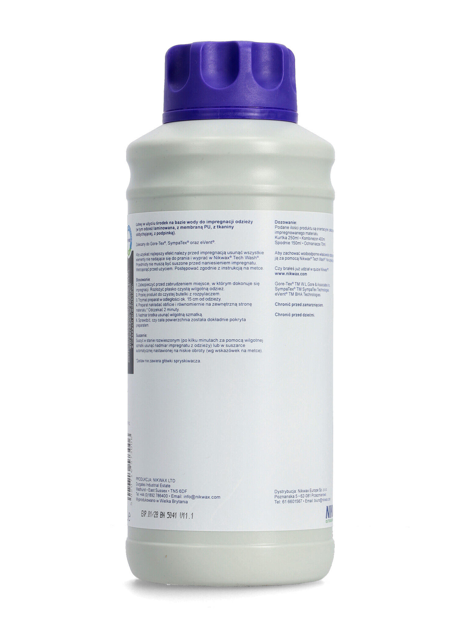 Impregnat do odzieży Nikwax TX Direct 1 L atomizer  uzupełnienie 2/4