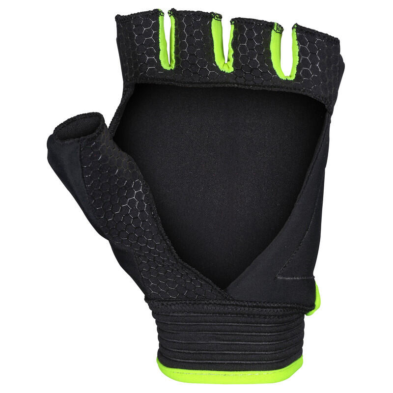 Guante Touch Mano Izquierda Negro/Amarillo, Talla L 2/3
