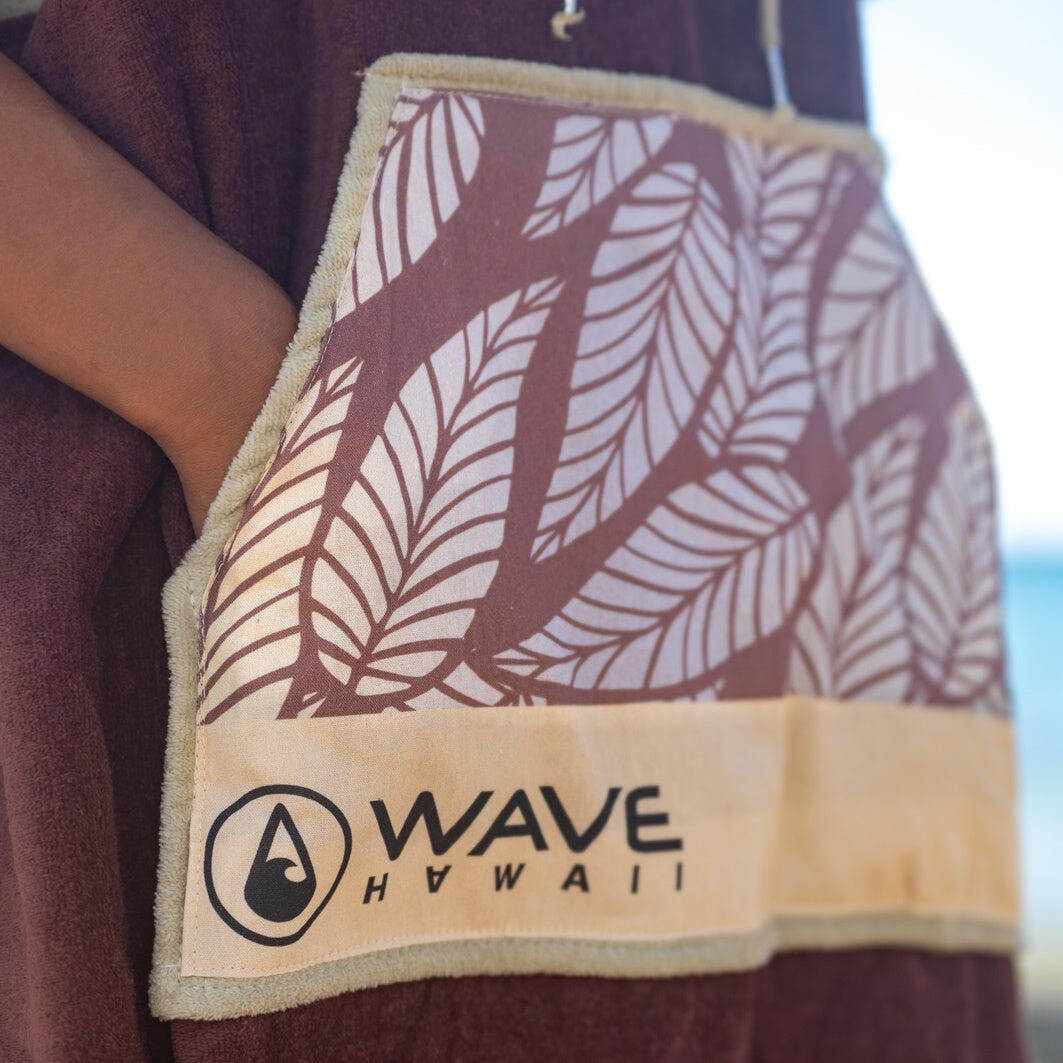 Poncho Wave Hawaii Poncho Leevs, Cotton Velours L WH4060 Multicolore 105 x 80 cm 6/7