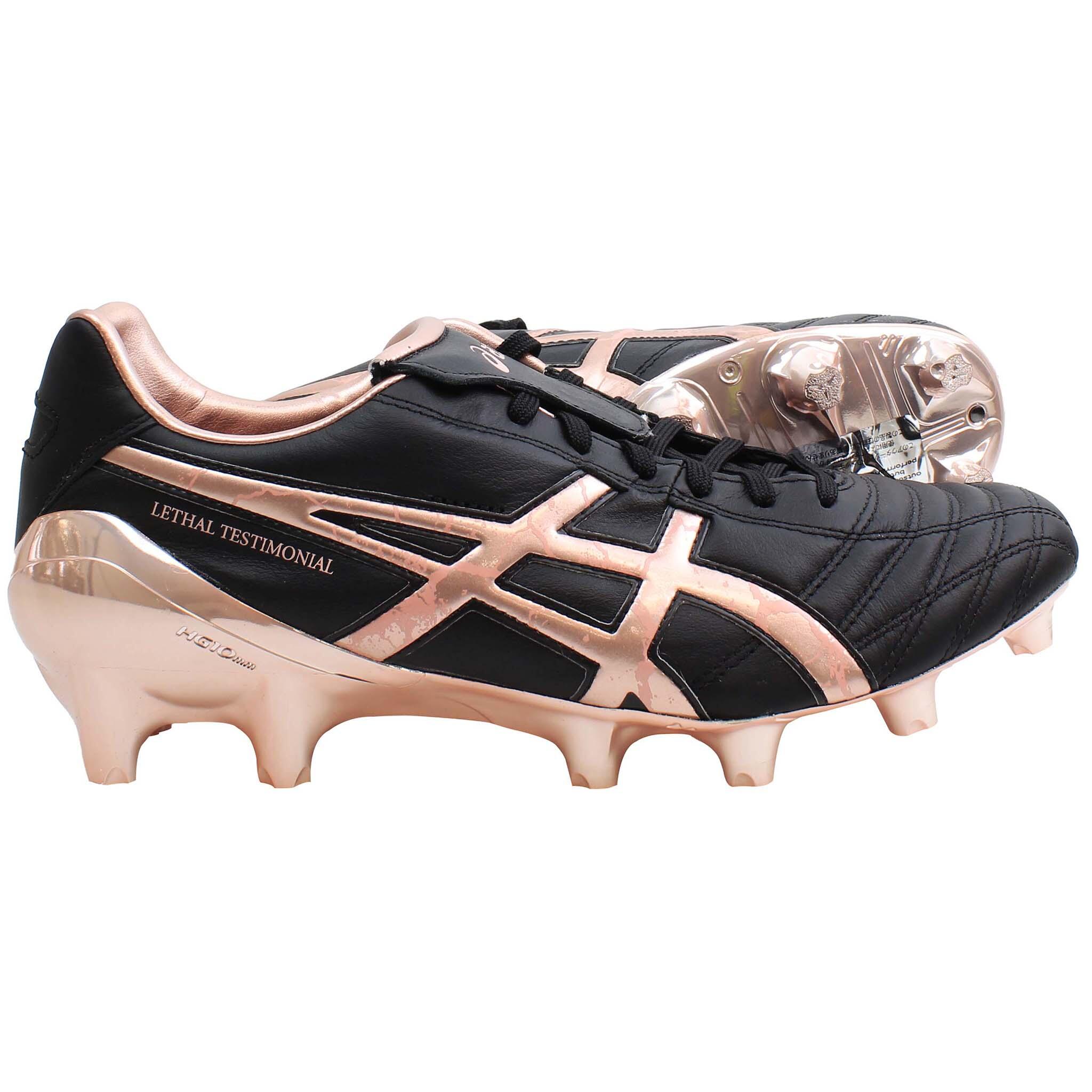 Asics Lethal Testimonial IT Mens Black Rugby Shoes ASICS
