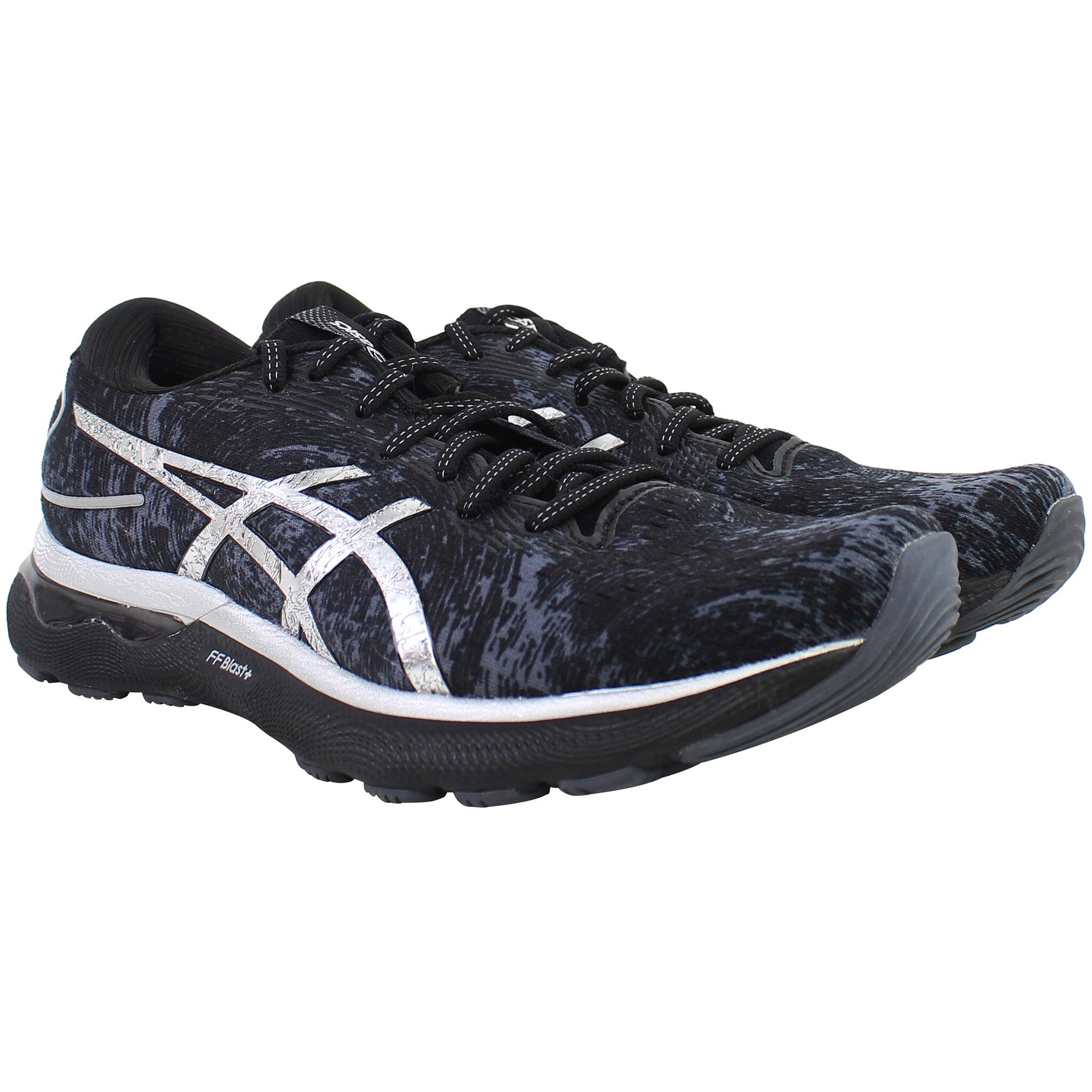 Asics Gel-Nimbus 24 Platinum Mens Black Running Shoes 5/5