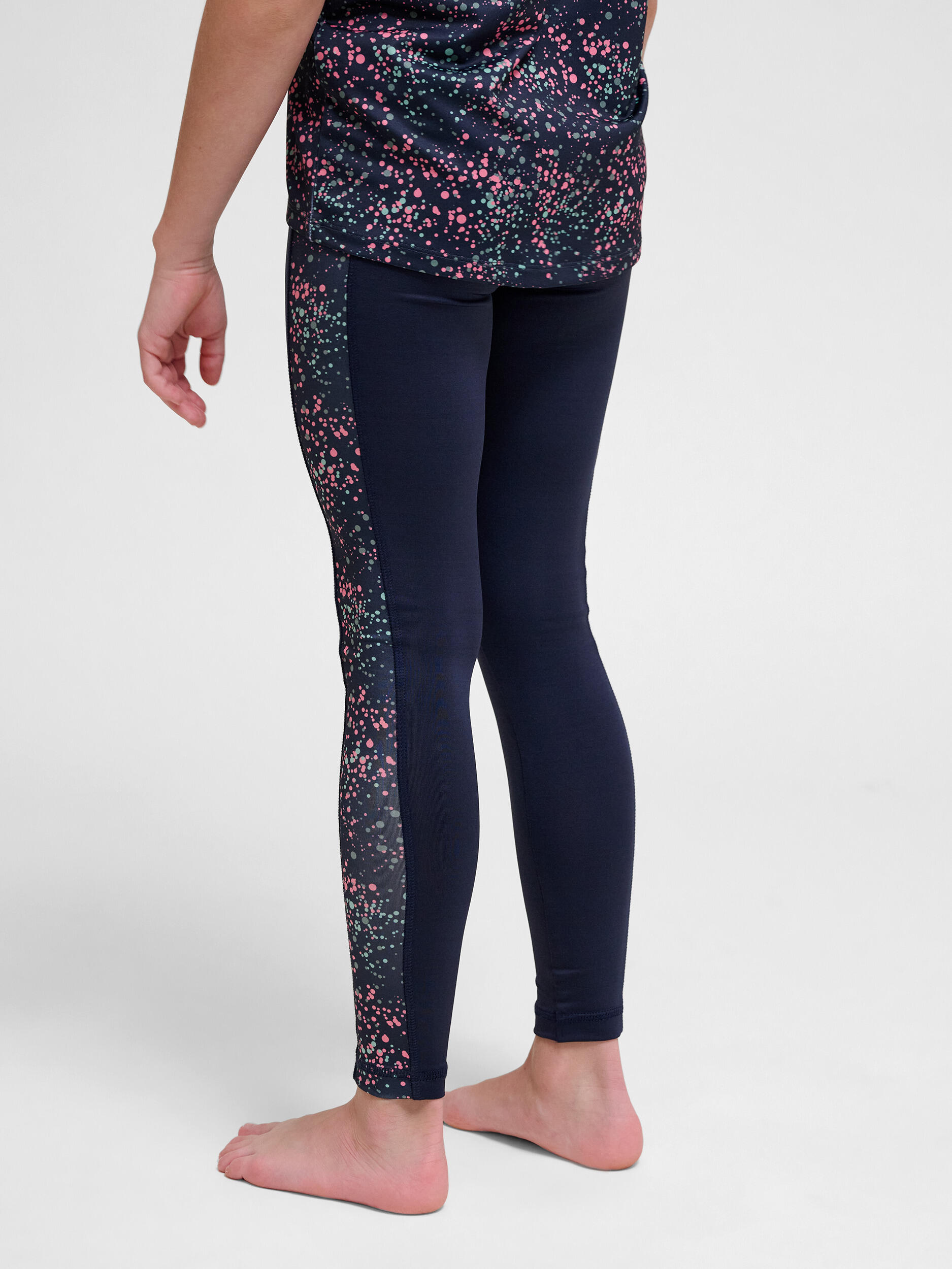 Verstellbare Taille Leggings Hmlsanne Gymnastik Mädchen HUMMEL 2/7