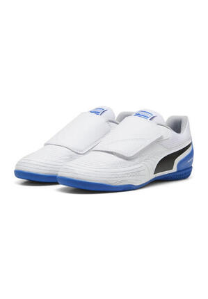 ZAPATILLAS FÚTBOL SALA PUMA TRUCO III V Jr. Blanco/azul 107981 01