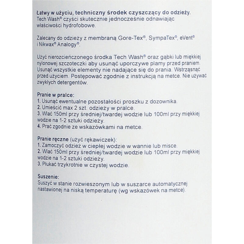 Lessive technique + imperméabilisant pour textiles membranés ou non TWIN PACK 1L