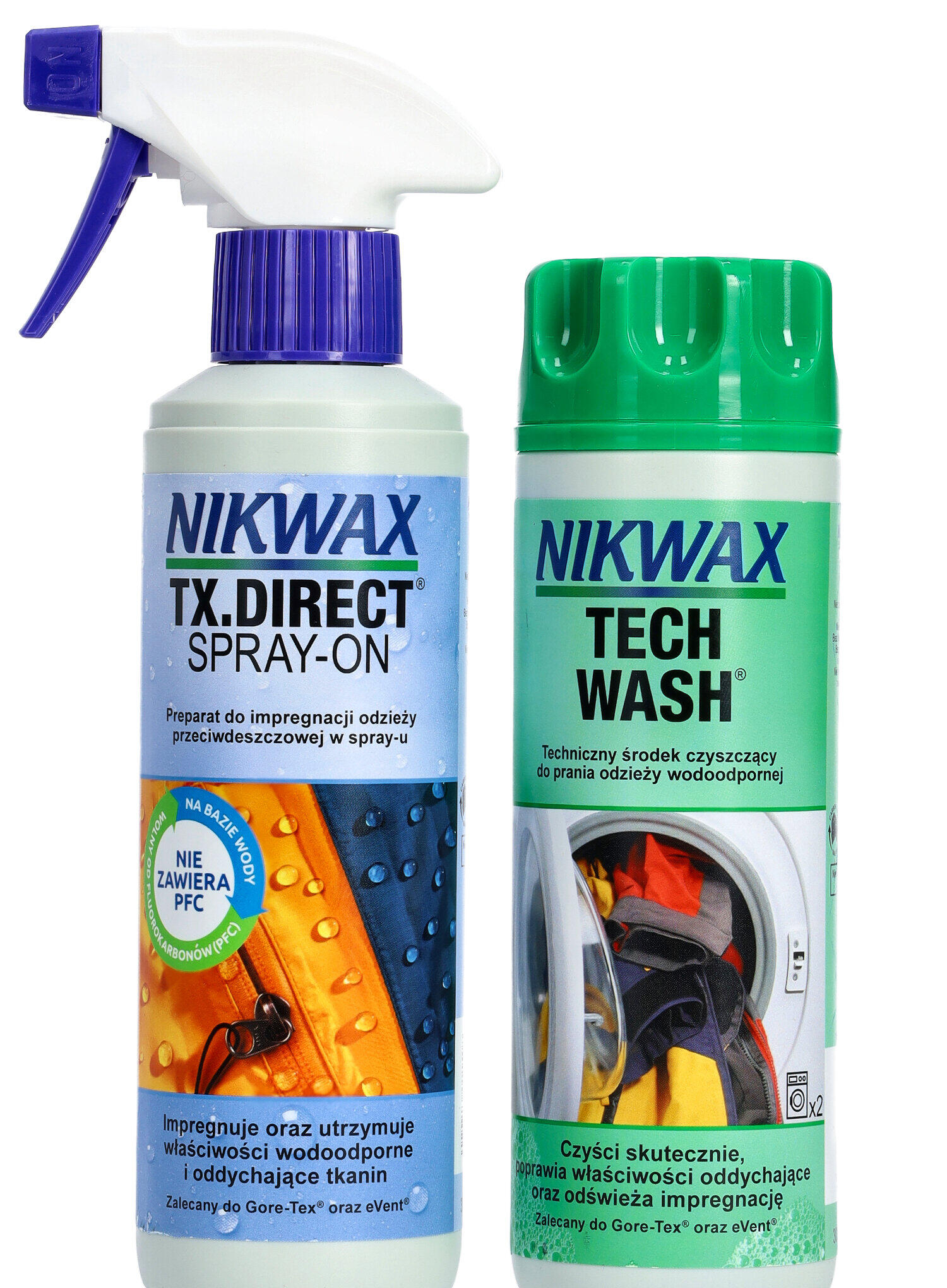 Zestaw do pielęgnacji Nikwax Tech Wash i TX Direct Spray-On 4/6