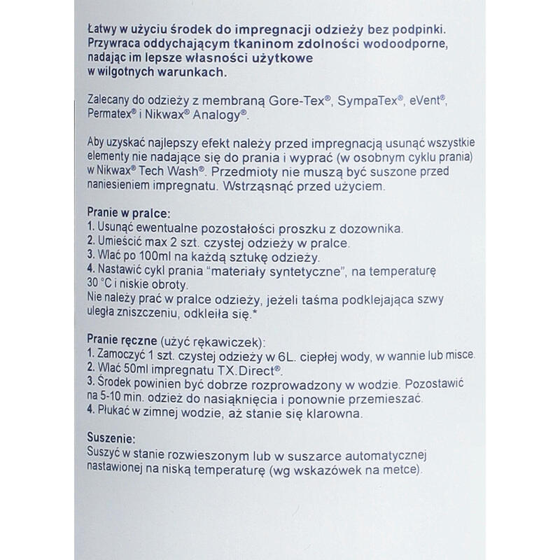 Lessive technique + imperméabilisant pour textiles membranés ou non TWIN PACK 1L
