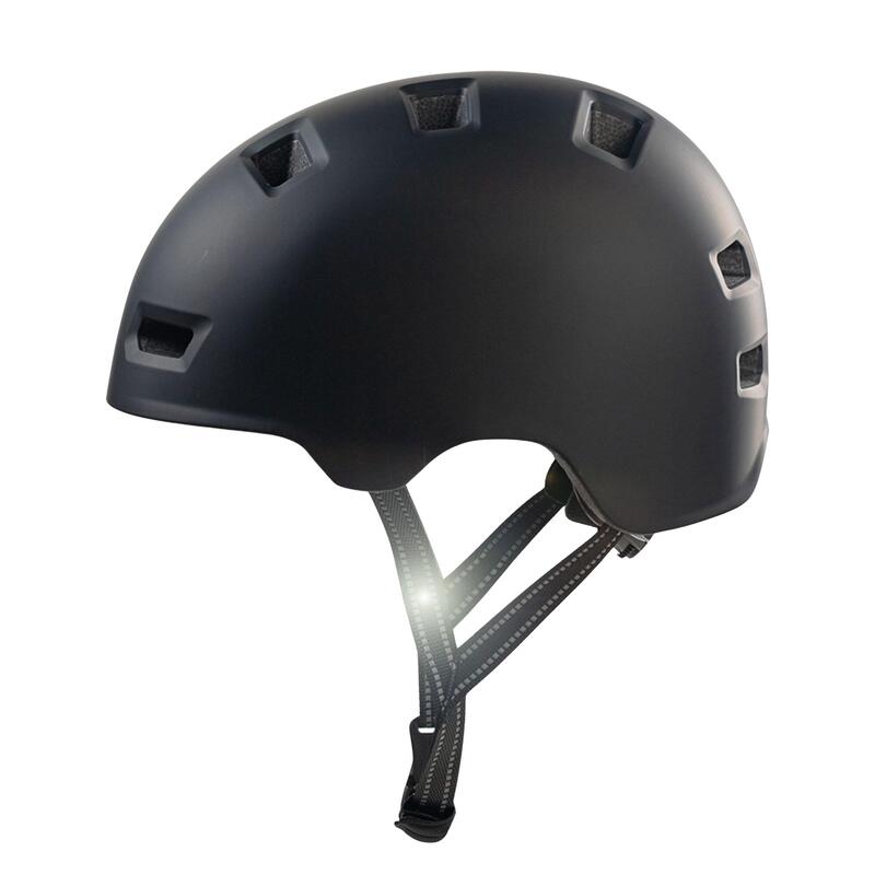 Casque vélo et skate | Tout Noir M (54-57 cm) | Certifié EN1078