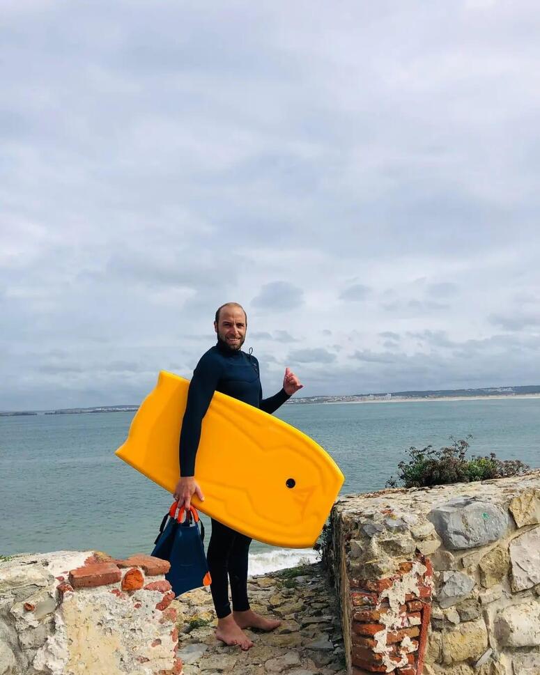 Płetwy do bodyboard GT midnight blue/pomarańczowy