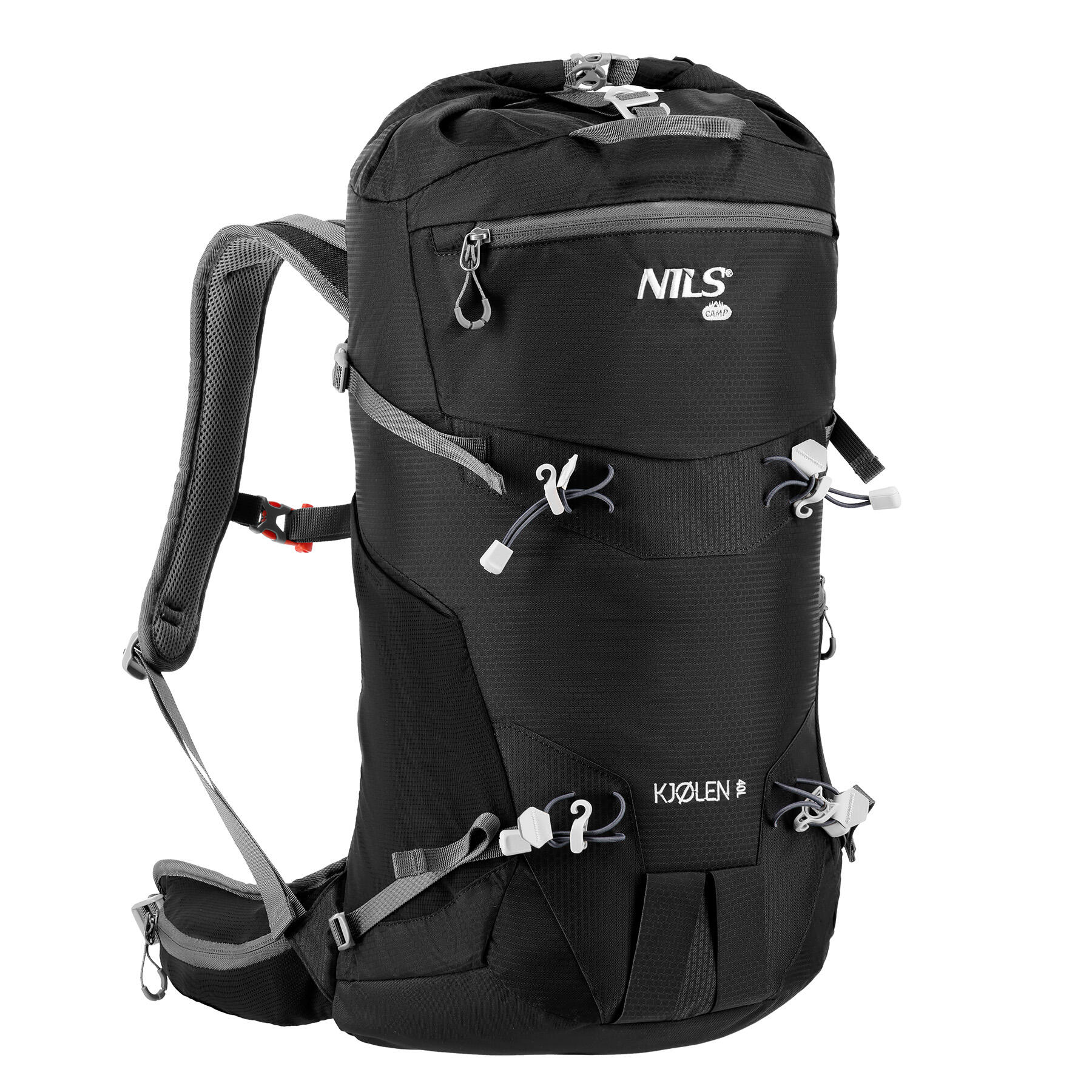 Nils Camp - Sac À Dos De Randonnée Kjolen 40l Nc1938 Nils Camp - Sac À Dos - Noir|orange - No Size - Decathlon