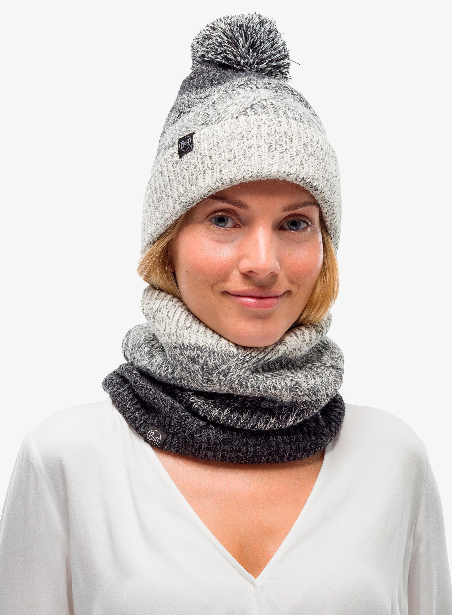 Komin na szyję Buff Masha - grey 4/4