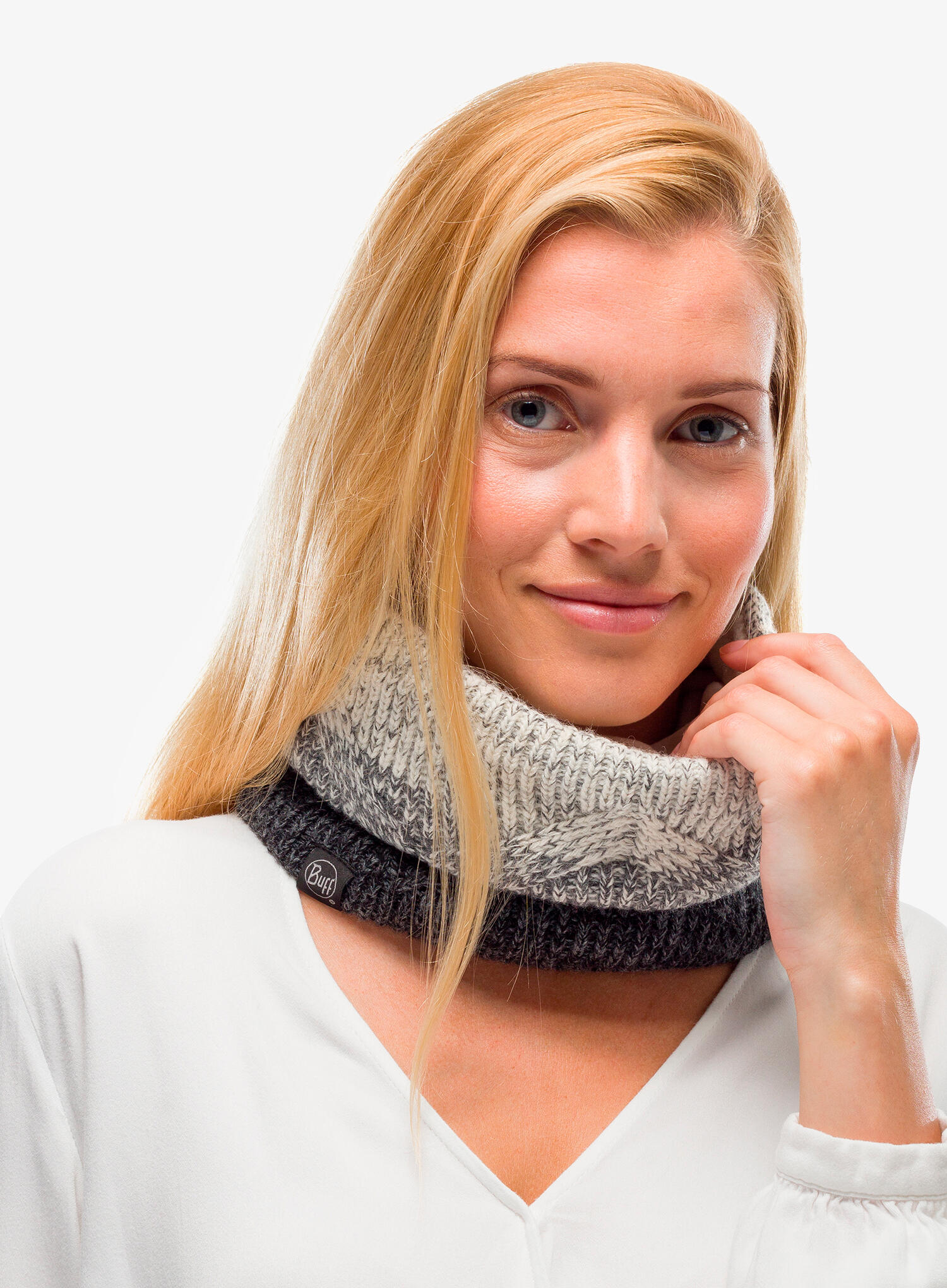 Komin na szyję Buff Masha - grey 3/4