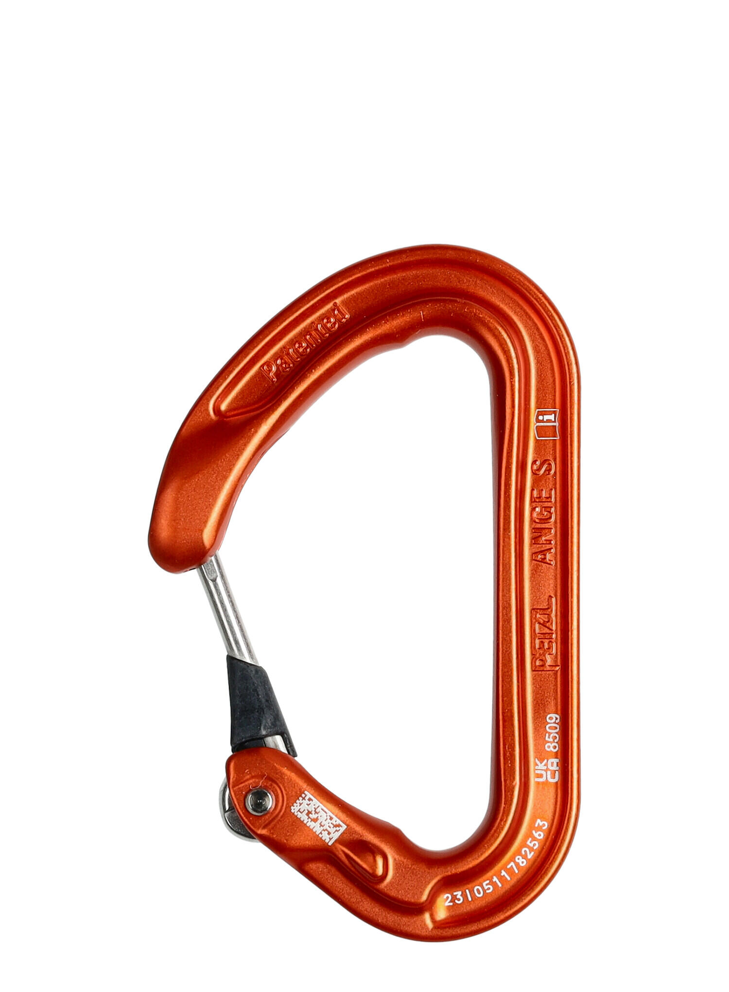 Petzl Ange S mousqueton H MonoFil orange ultraléclair 23 mm 28 g 2/6