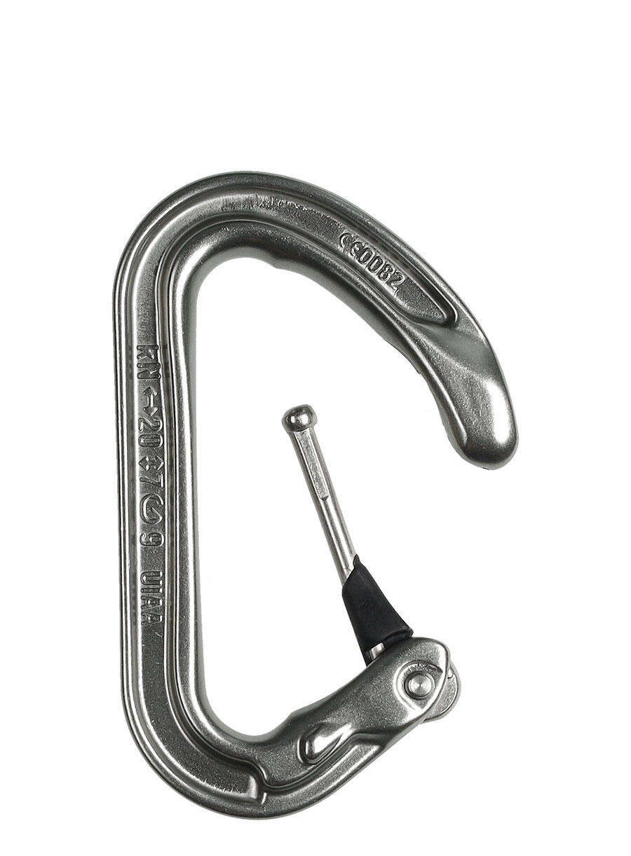 Carabiner Petzl Ange S Grey Aluminium 28 g Keylock 3/7