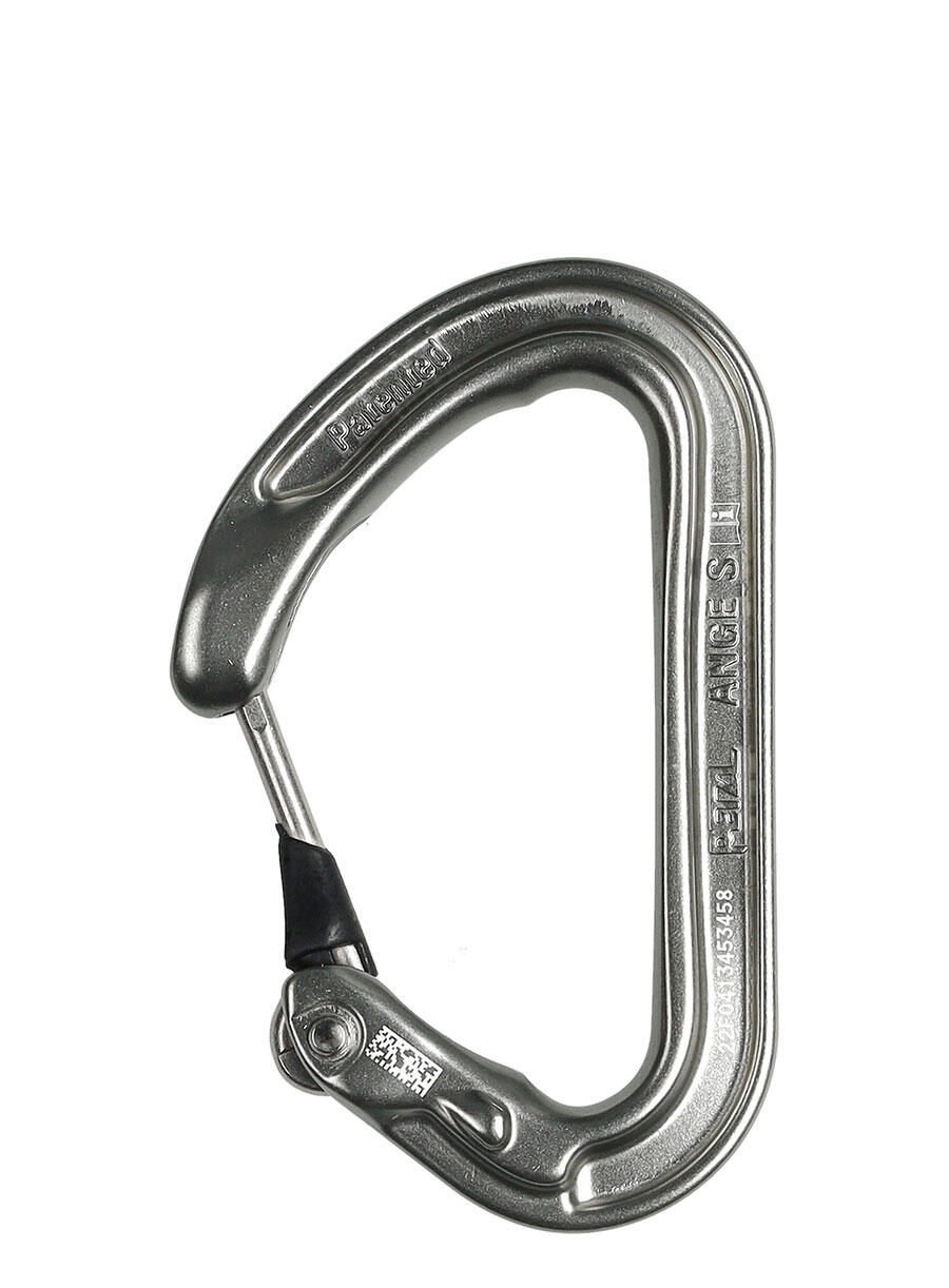Carabiner Petzl Ange S Grey Aluminium 28 g Keylock 2/7