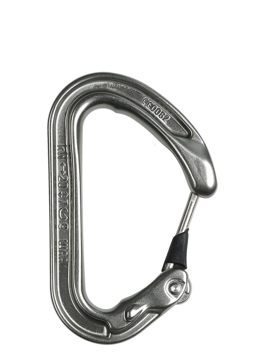Carabiner Petzl Ange S Grey Aluminium 28 g Keylock 4/7