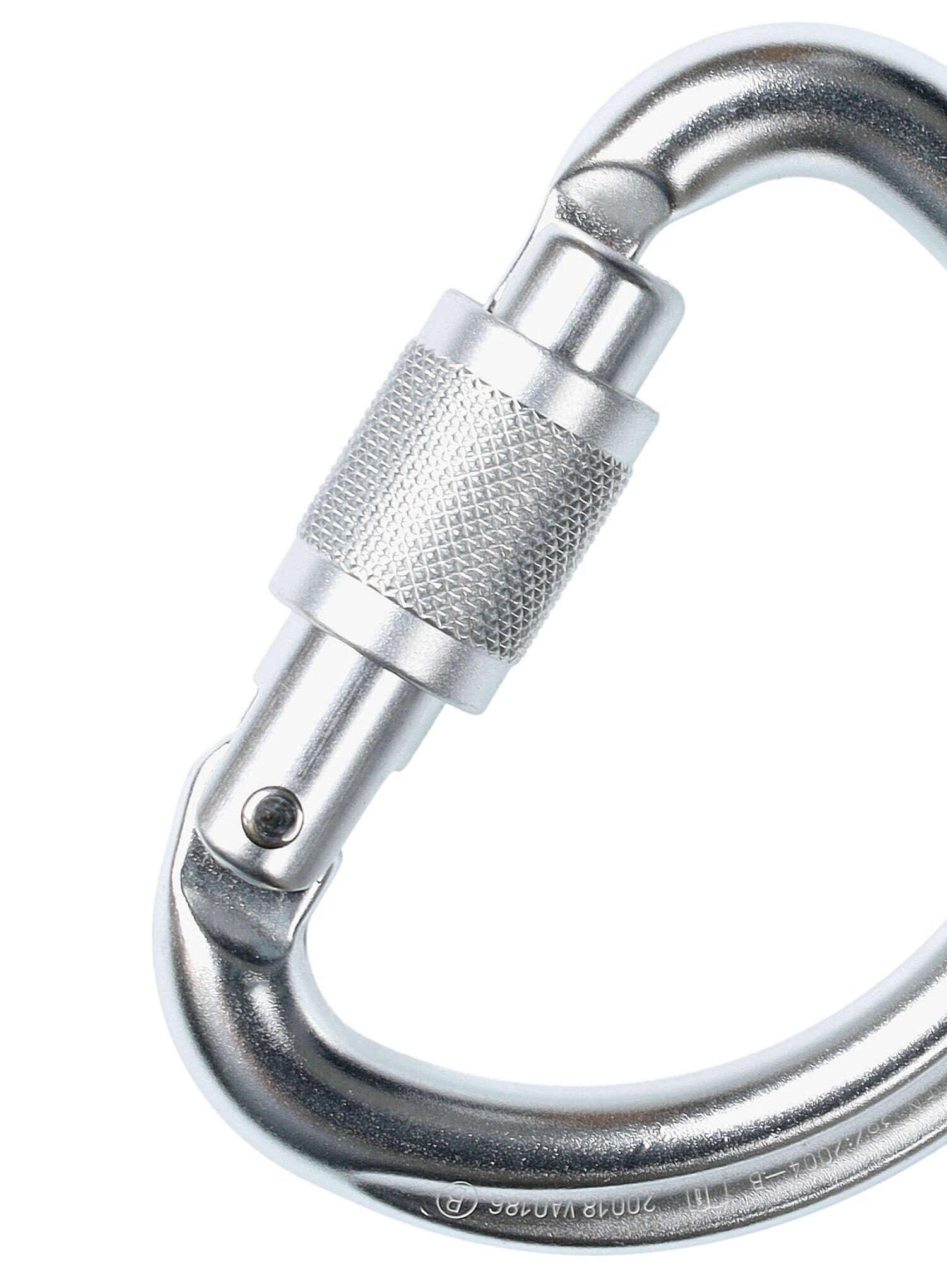 Mousqueton Petzl Omni Screw-Lock gris 3/4