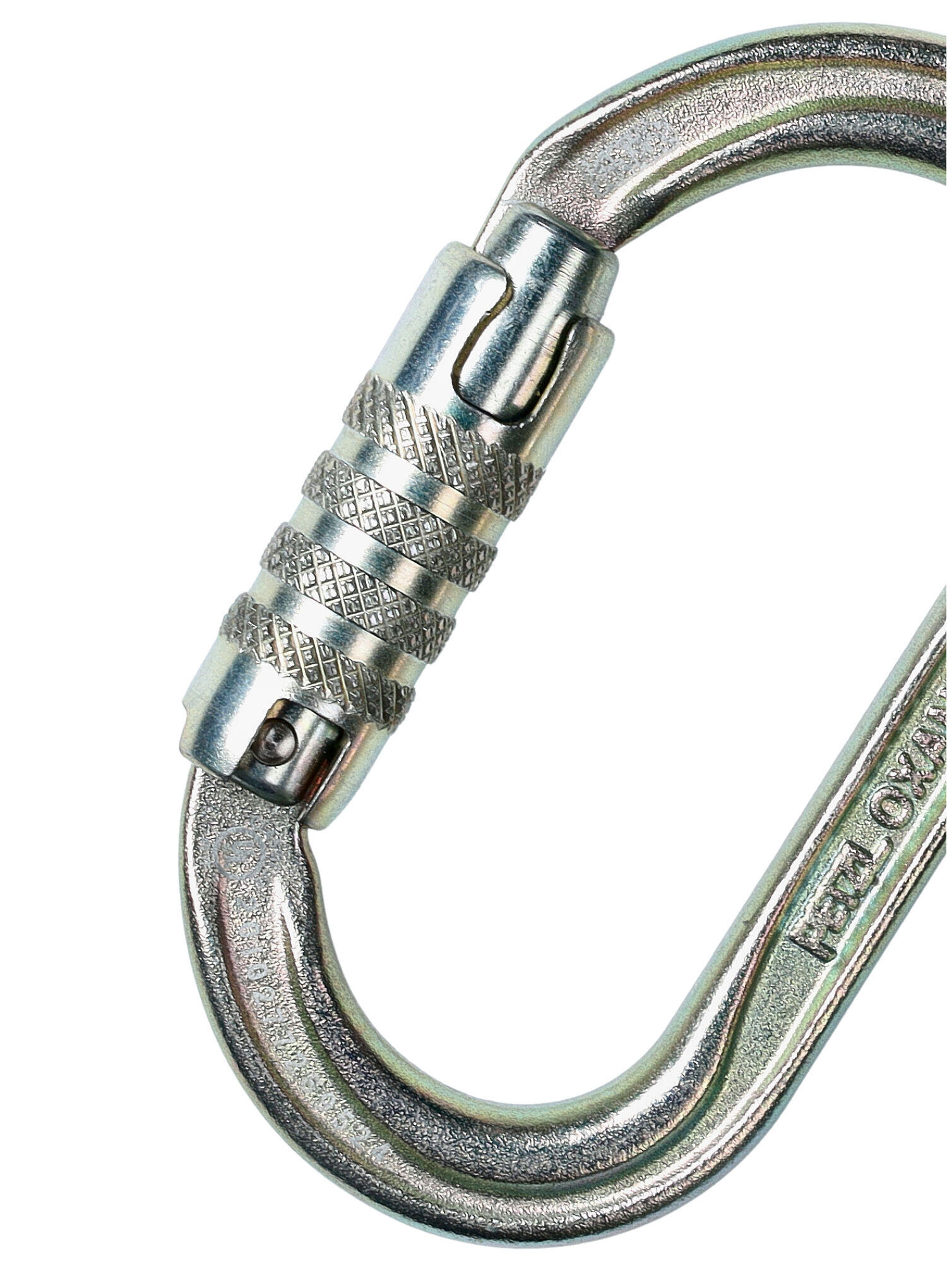 Mousqueton acier PETZL Oxan Triact-Lock oval Keylock CAPTIV 3/4