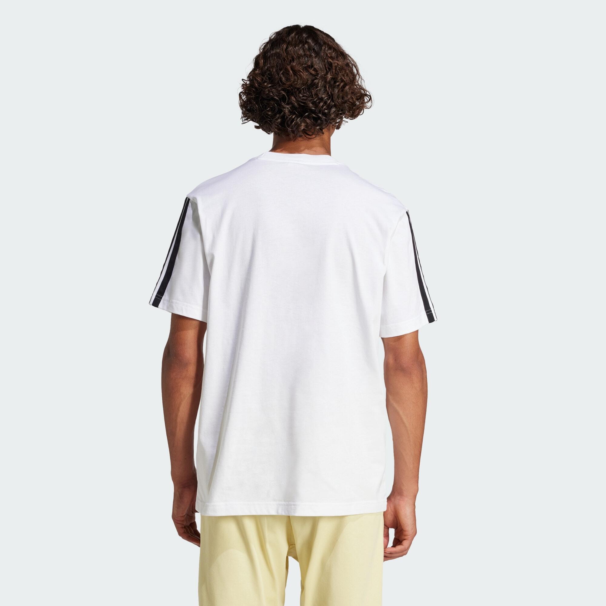 Essentials 3-Streifen Single Jersey T-Shirt 3/5