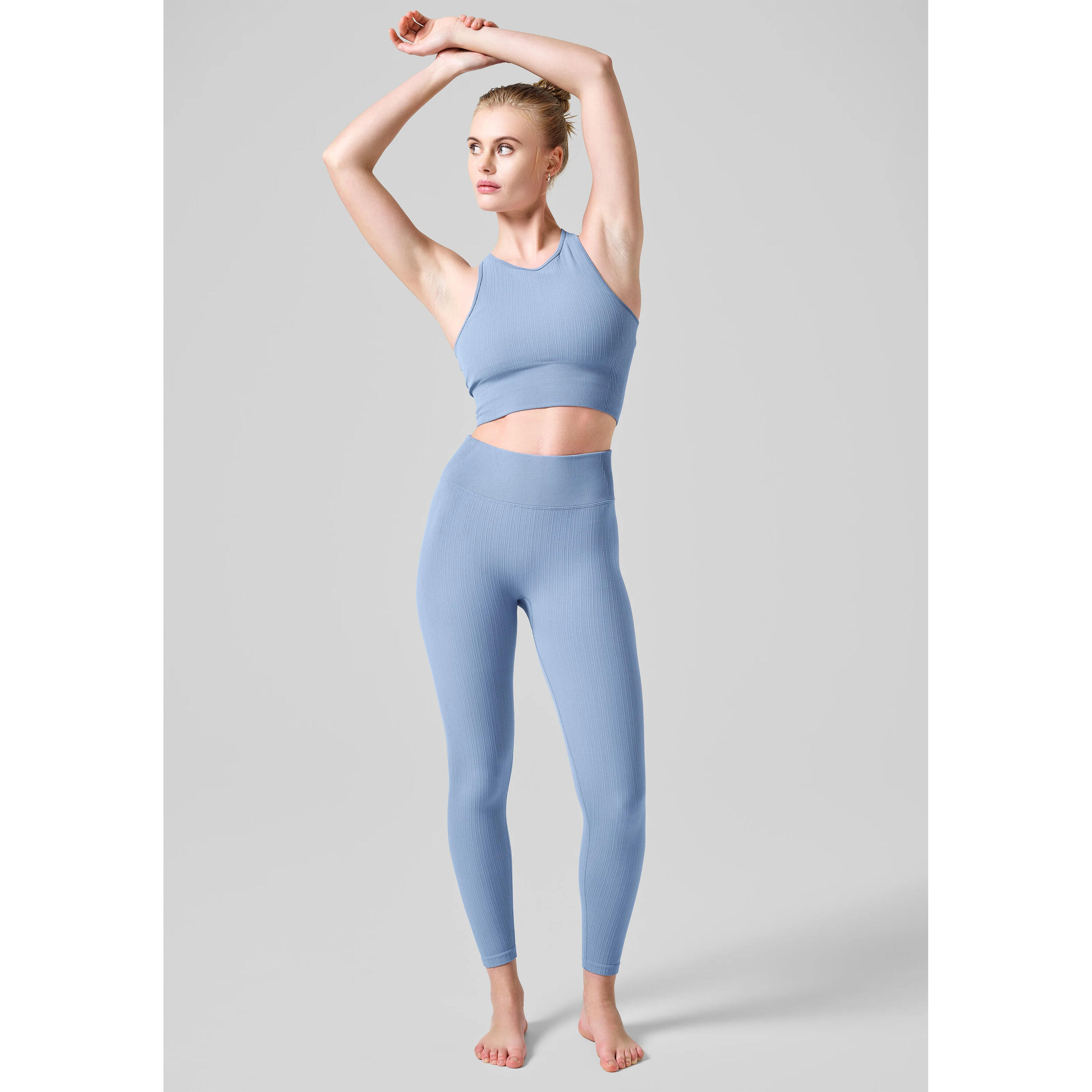 Legging sans couture taille haute femme Casall Multi Rib 2/4