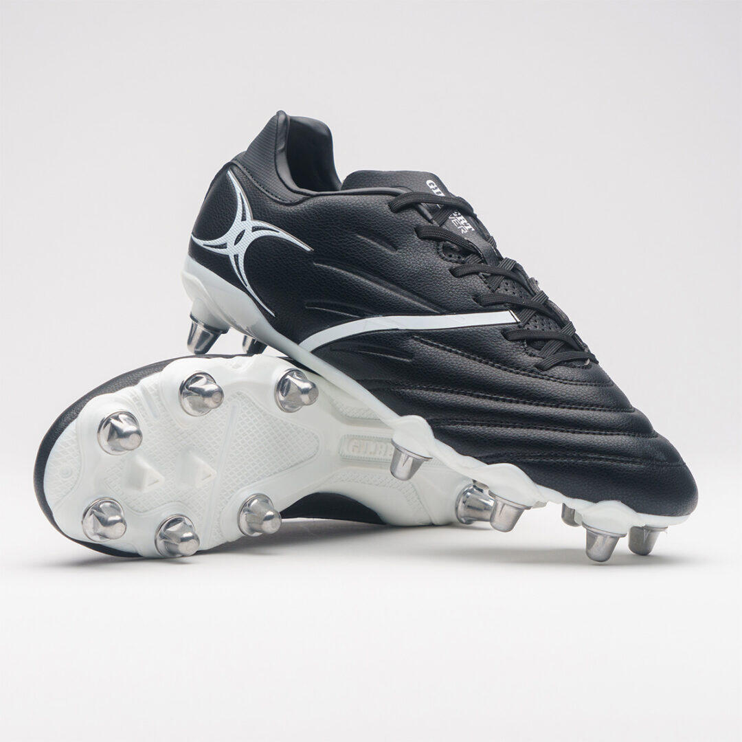 Scarpe Da Rugby Gilbert Boot Sidestep X20 Power 8s Nero E Bianco 7/7
