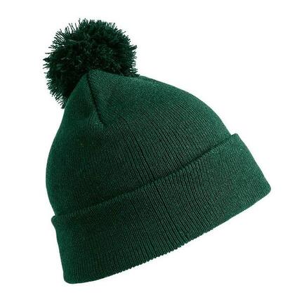 Bonnet à pompon Core Kids - Vert bouteille